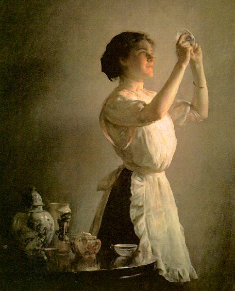 Joseph Decamp The Blue Cup China oil painting art